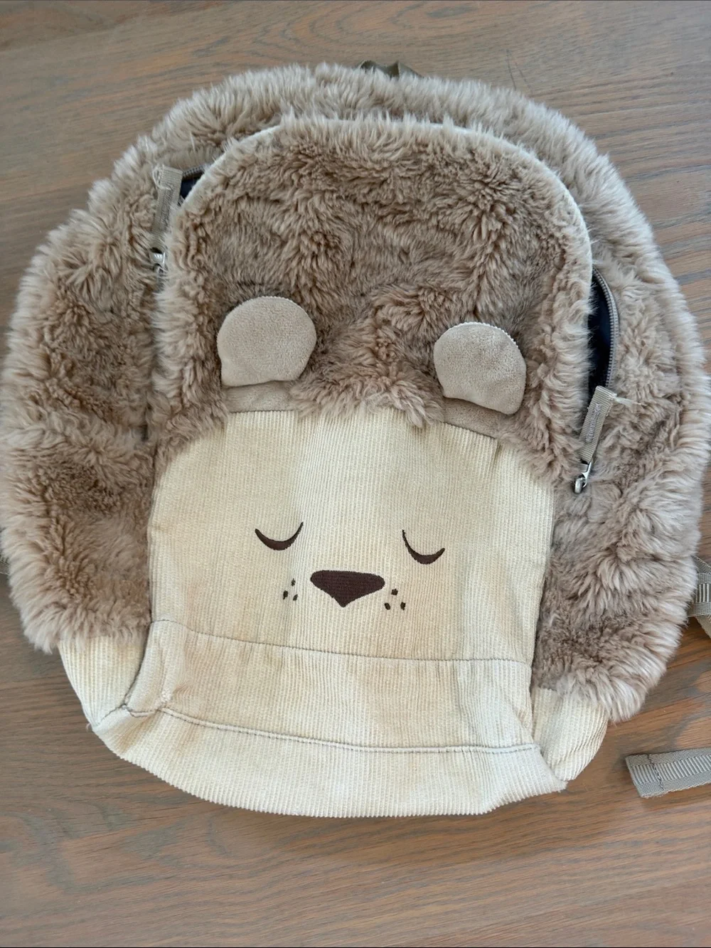 Barely used Pottery Barn Kids Kids Plush Bear Backpack - Beige